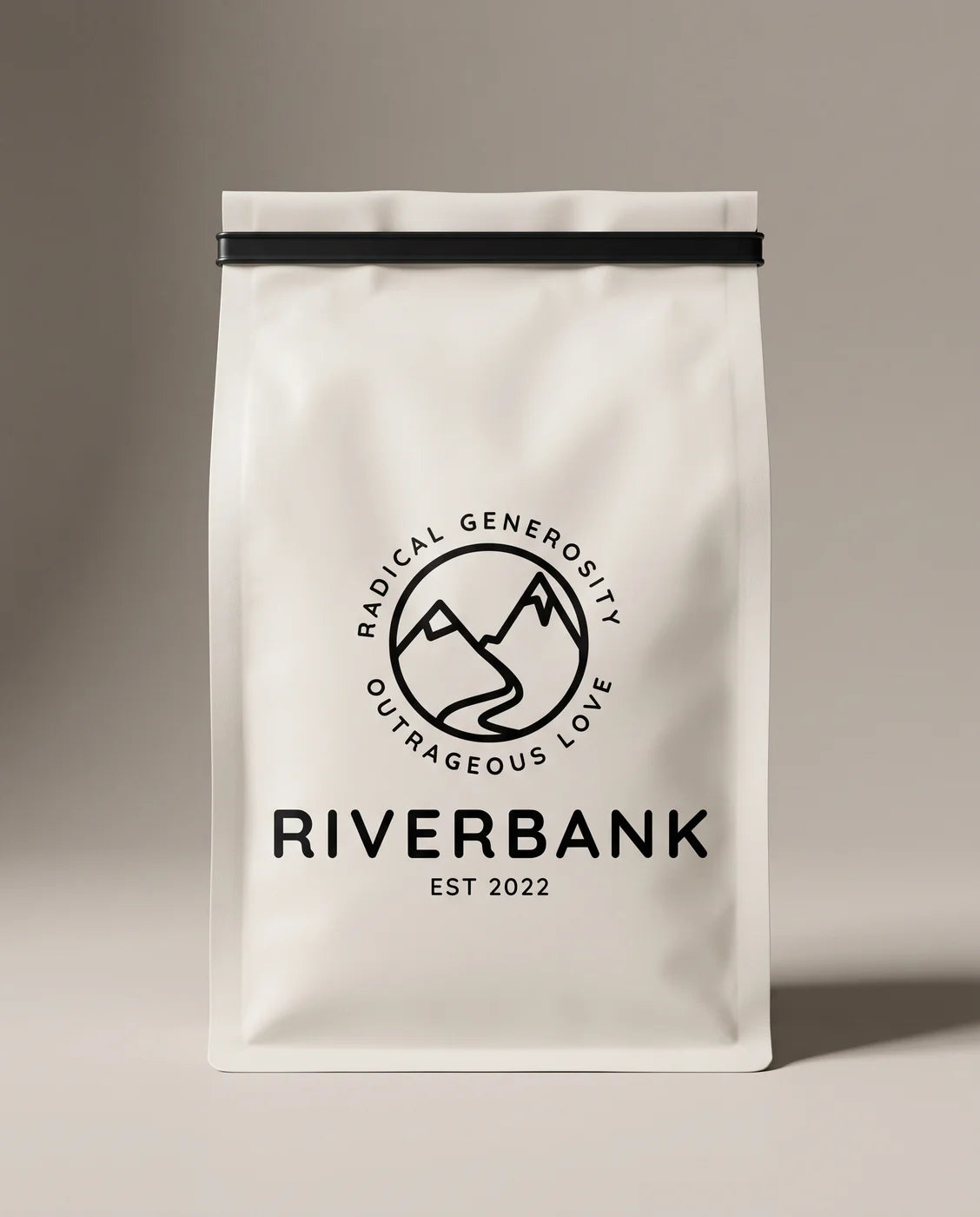Riverbank Coffee Roasters coffee bag