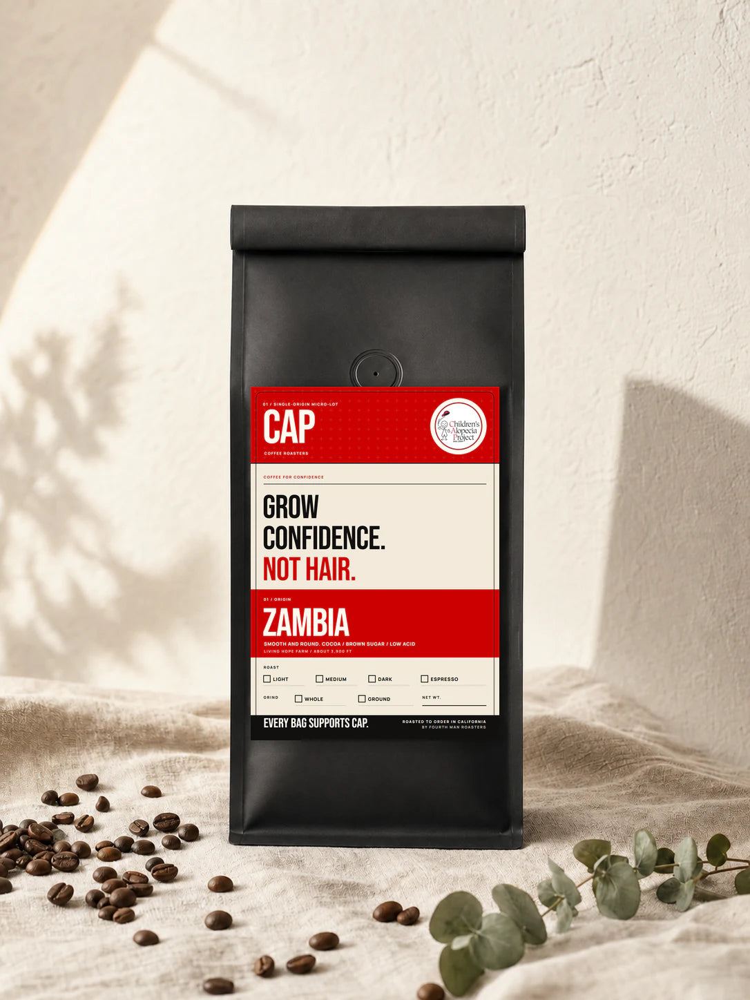 CAP Coffee Roasters coffee bag