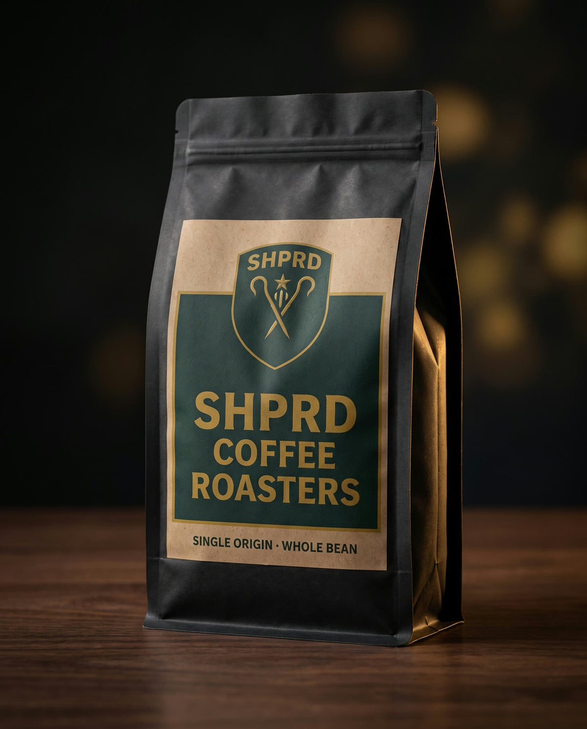 SHPRD Coffee Roasters coffee bag